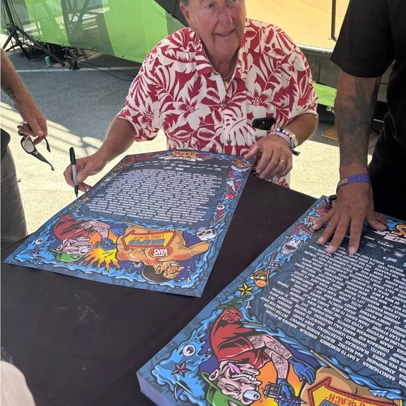 Vans Warped Tour Long Beach 30 Year Lineup Poster